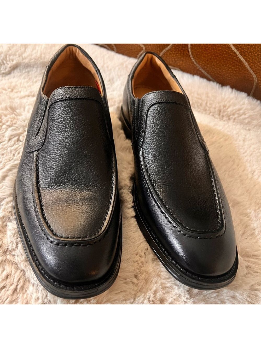 NWOB $89 MSRP Flag LTD. Men’s Monroe Moc Slip-On Dress Shoes – Black - Picture 2 of 6